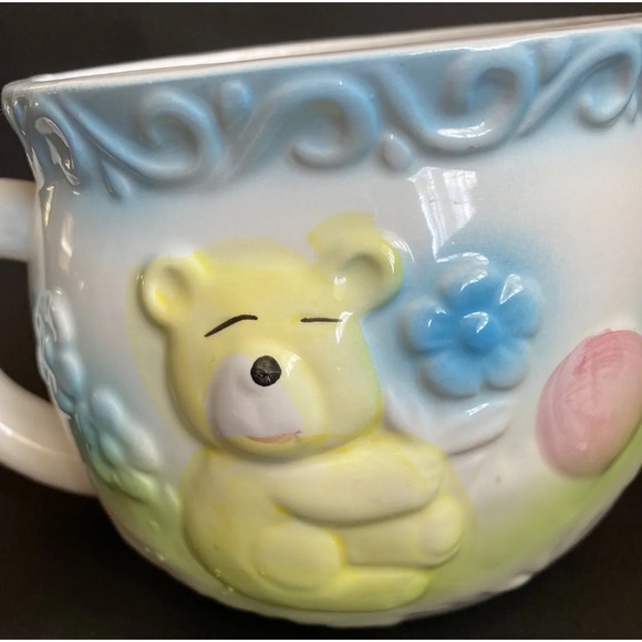 Vintage Giftwares Co Baby Planter Nancy Pew Cup Teddy Bear - Picture 7 of 7